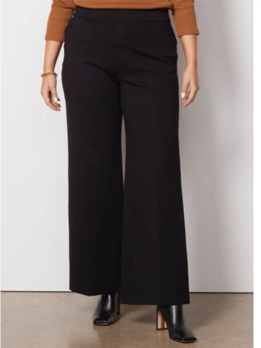 Spanx Women's The Perfect Pant Wide Leg in Classic Black Size 3X